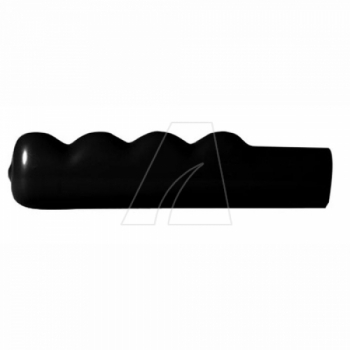 PVC-Griff, Griffmulden schwarz 22 mm Innendurchmesser 120 mm Innenlänge