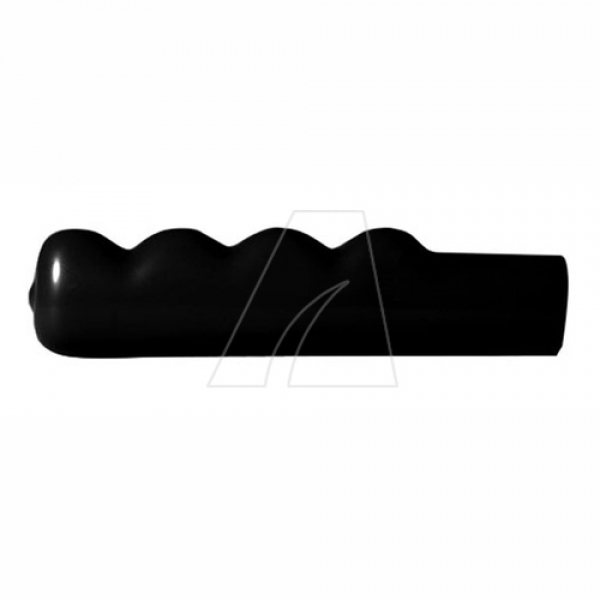 PVC-Griff, Griffmulden schwarz 25 mm Innendurchmesser 120 mm Innenlänge
